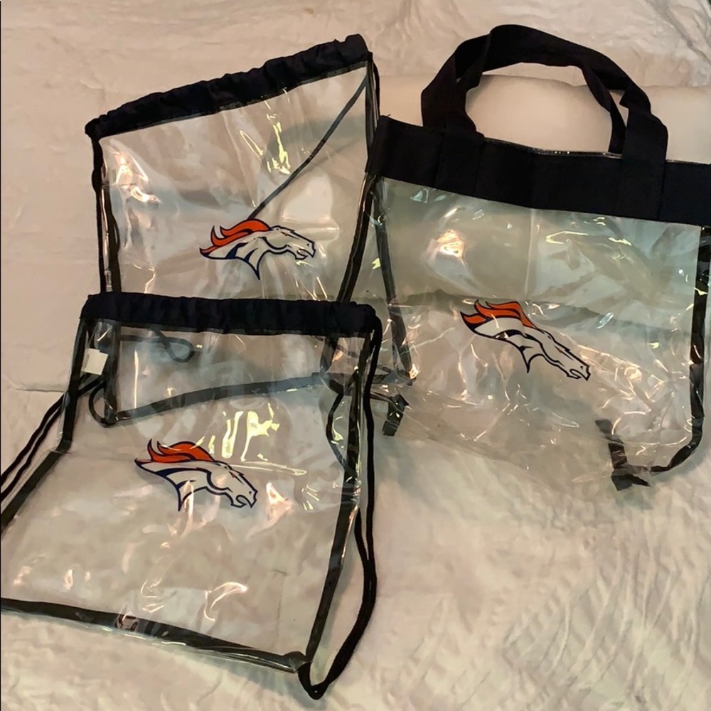 Clear Denver Broncos totes
